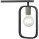 Dylan 4 Light 39 inch Black Linear Chandelier Ceiling Light