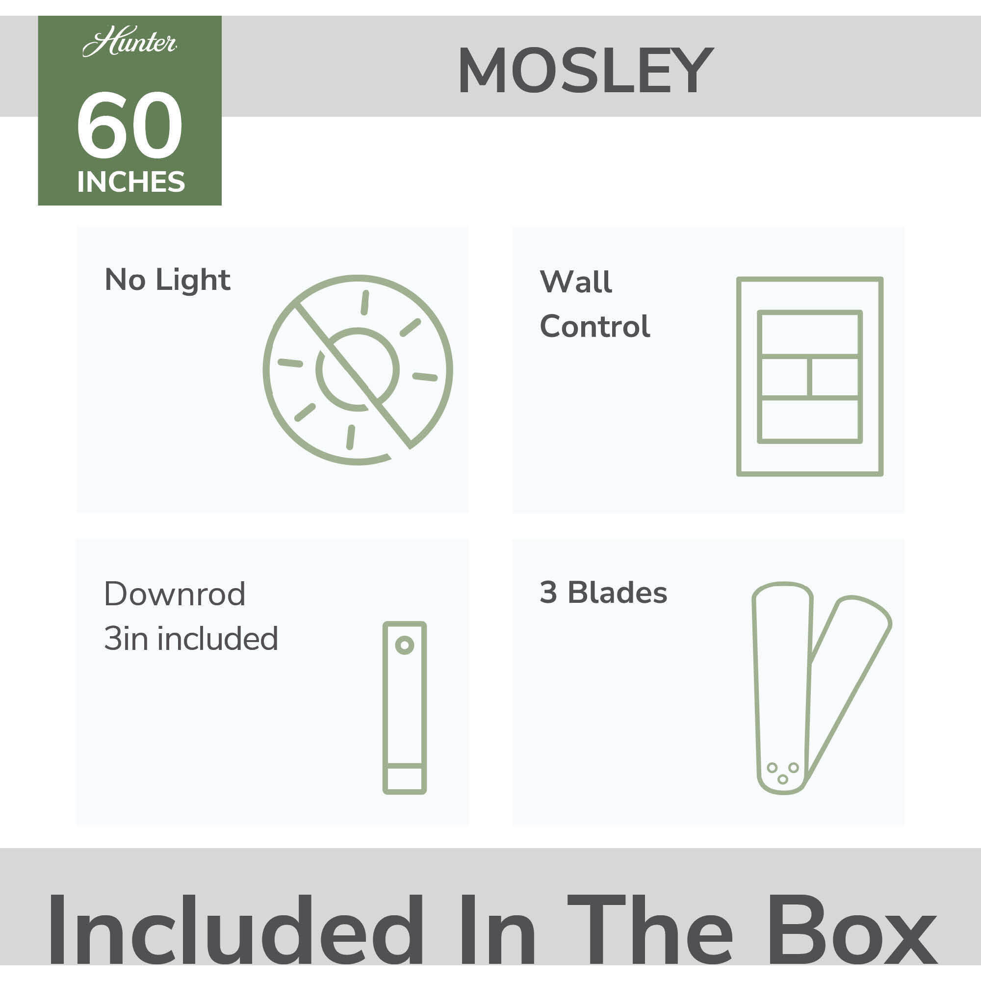 Mosley 60 inch Premier Bronze with Brushed Cocoa Blades Outdoor Ceiling Fan