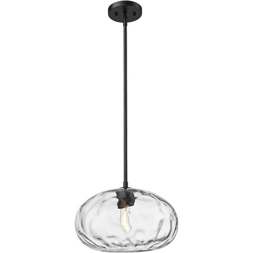 Chloe 1 Light 14 inch Matte Black Pendant Ceiling Light