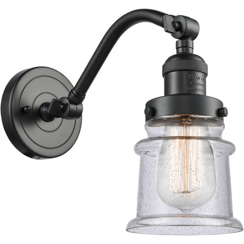Franklin Restoration Small Canton 1 Light 7 inch Oil Rubbed Bronze Sconce Wall Light in Seedy Glass, Franklin Restoration