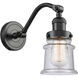 Franklin Restoration Small Canton 1 Light 7 inch Oil Rubbed Bronze Sconce Wall Light in Seedy Glass, Franklin Restoration