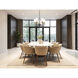 Claudelle 5 Light 24 inch Matte Black and Modern Gold Chandelier Ceiling Light