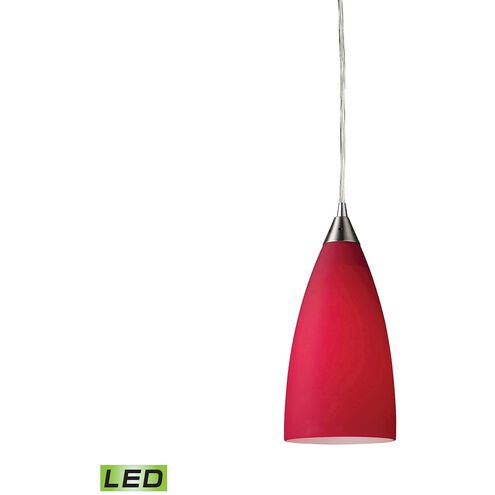 Vesta LED 5 inch Satin Nickel Mini Pendant Ceiling Light