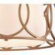 Ringlets 4 Light 22 inch Matte Gold Chandelier Ceiling Light