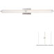 Tube LED 39.75 inch Brushed Nickel Bath Light Wall Light