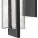 Shelter LED 12 inch Black Outdoor Wall Sconce