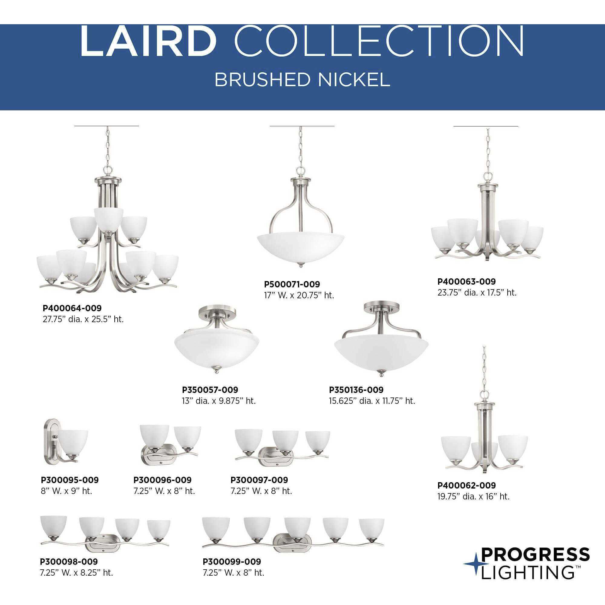 Laird 5 Light 23.75 inch Brushed Nickel Chandelier Ceiling Light