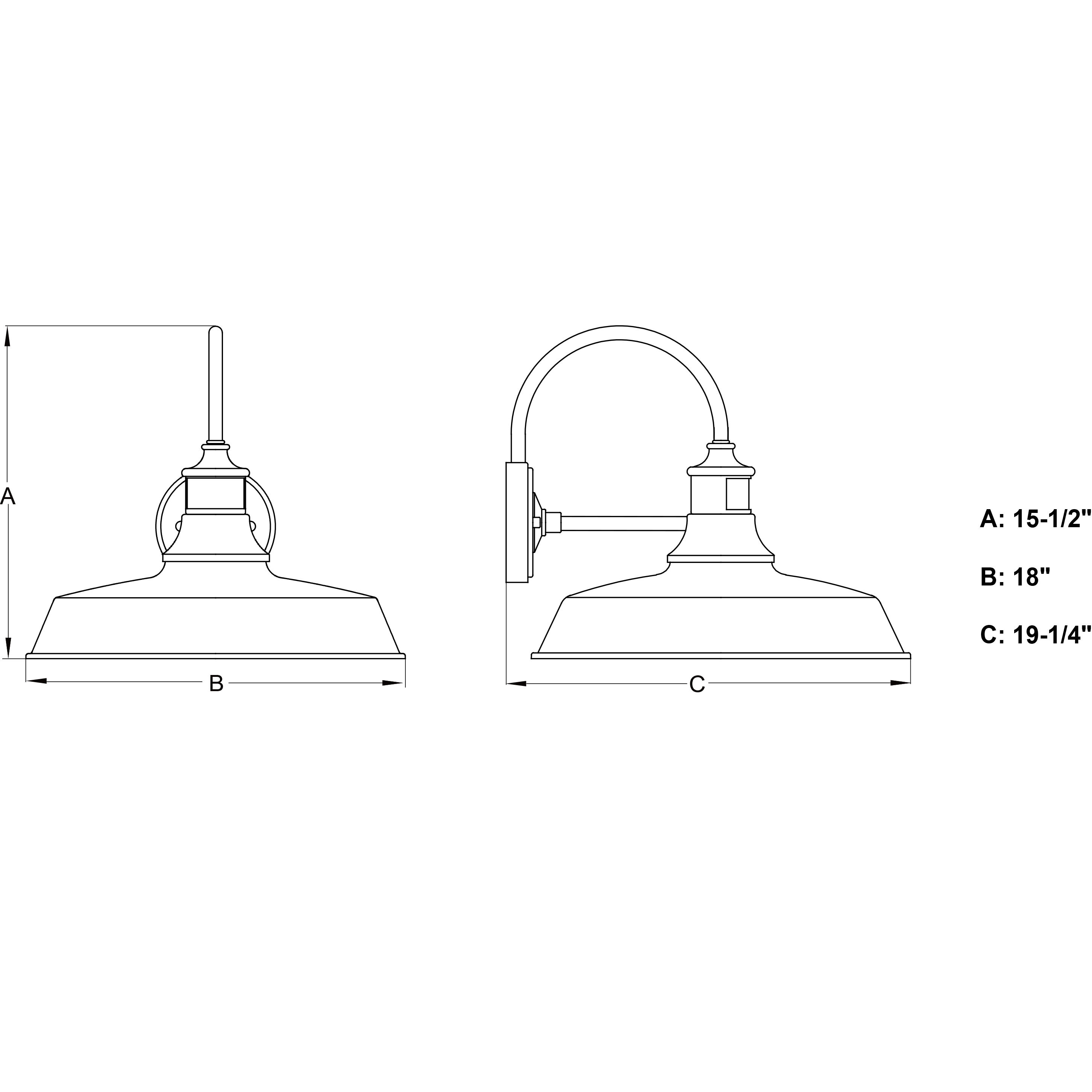 Dorado Dark Bronze and Light Gold Outdoor Motion Sensor
