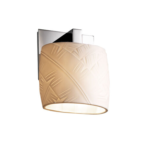 Limoges 1 Light 7 inch Polished Chrome ADA Wall Sconce Wall Light in Banana Leaf
