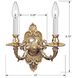 Marlowe Bath Wall Light in Polished Brass