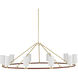 Ellerston 10 Light 63 inch Brushed Brass Chandelier Ceiling Light