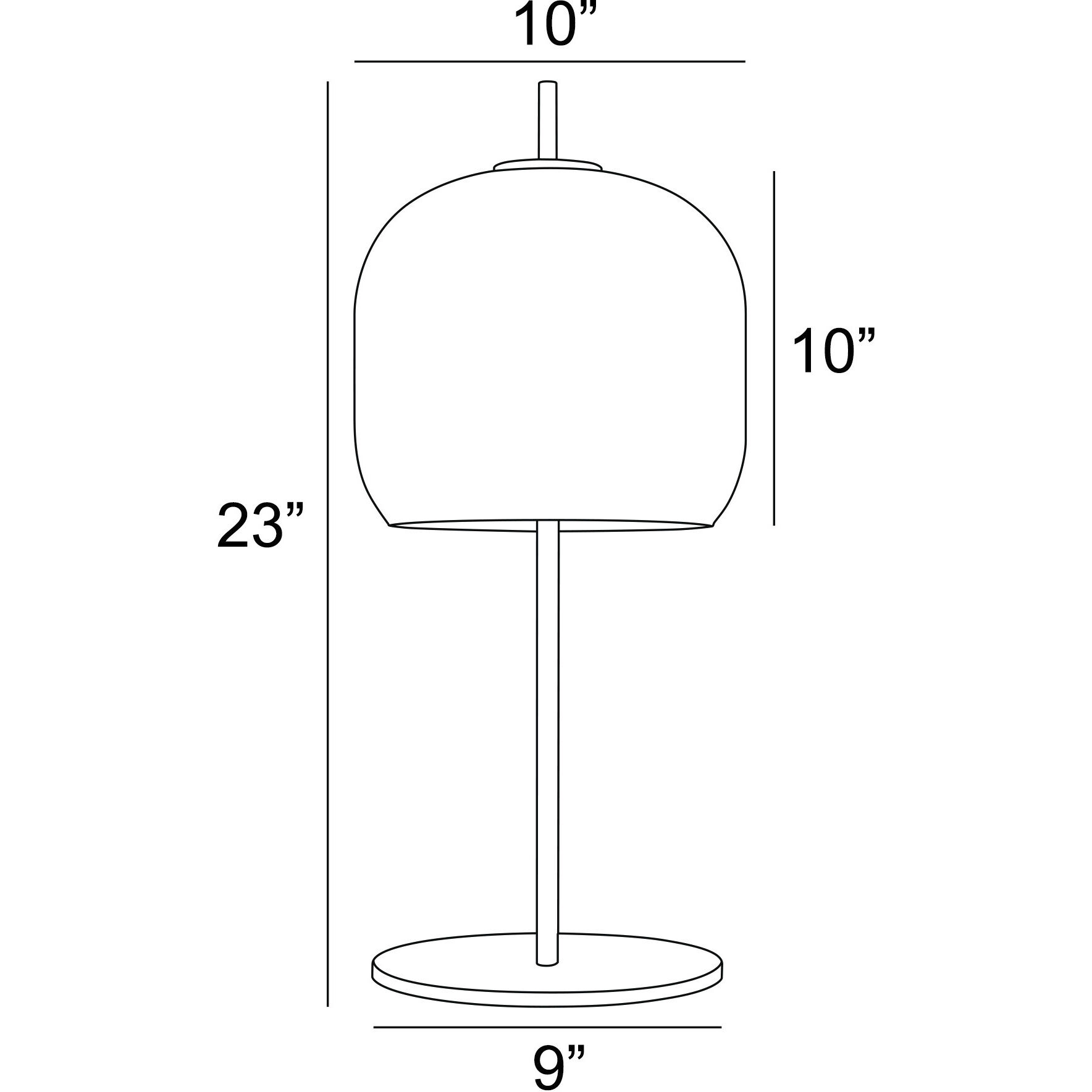 Neah 23 inch 5.00 watt Gold Table Lamp Portable Light