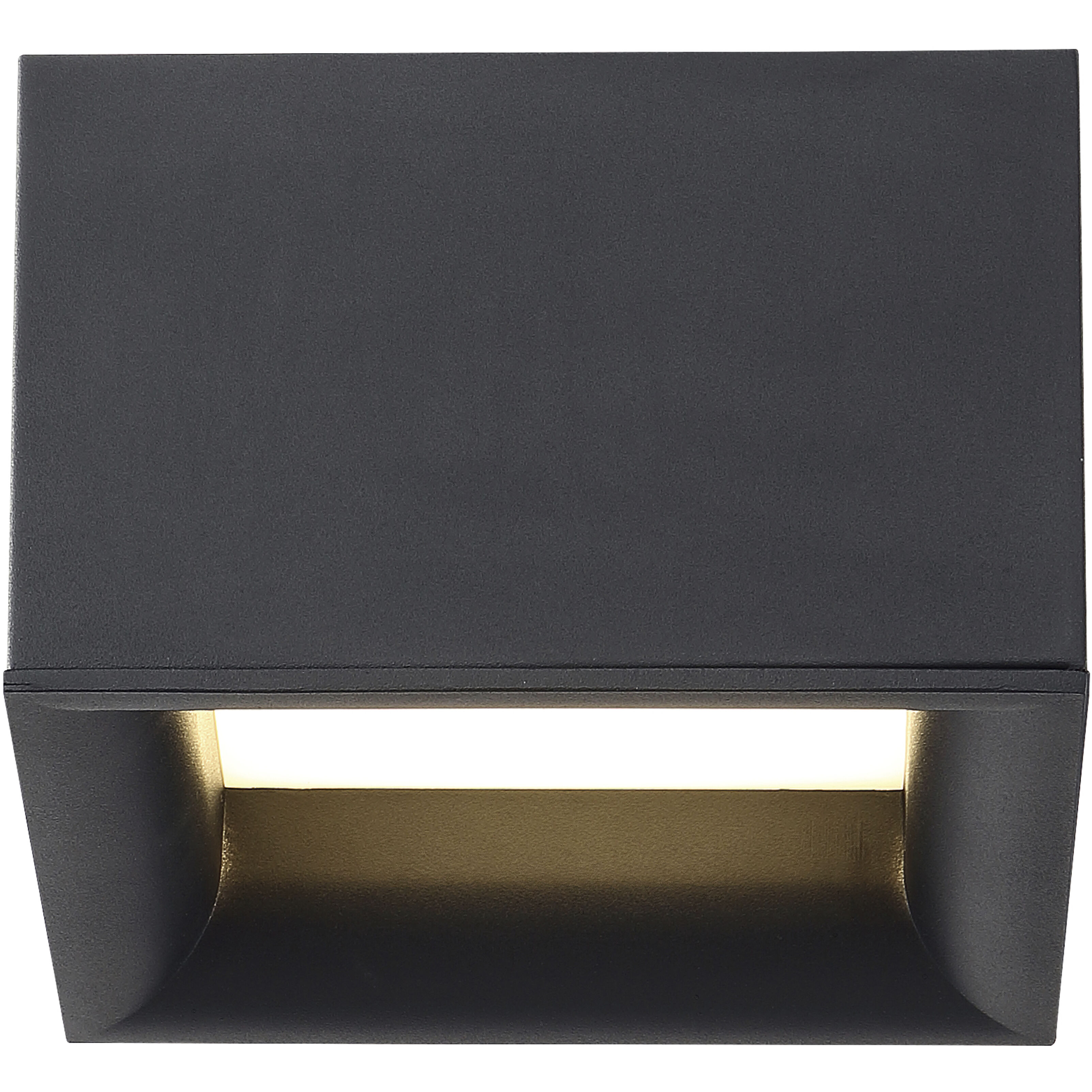 Bloc LED 7 inch Black Flush Mount Ceiling Light