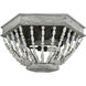 Bright 3 Light 18 inch Washed Gray with Malted Rust Flush Mount Ceiling Light
