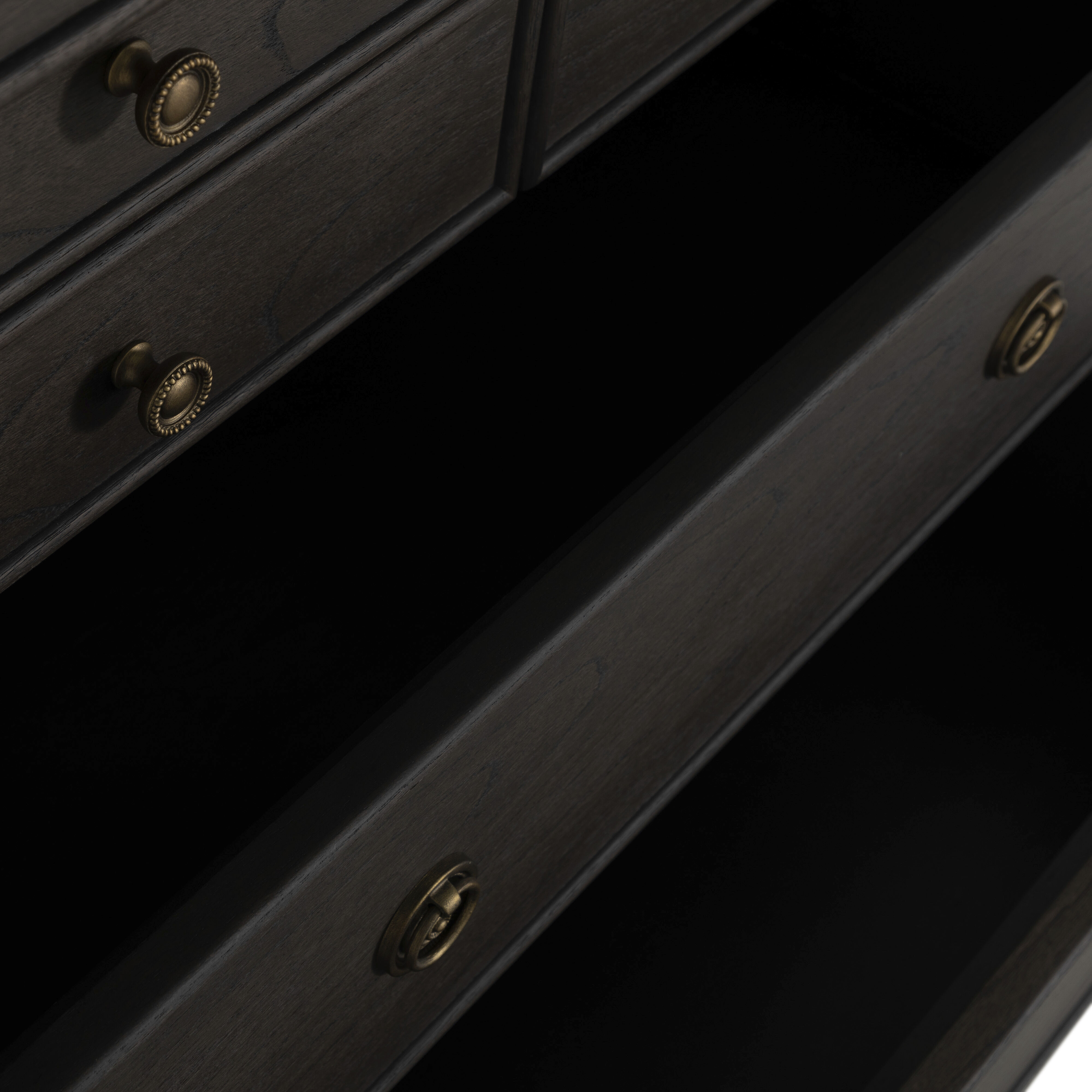 Burkhardt Cerused White / Dark Antique Bronze Dresser