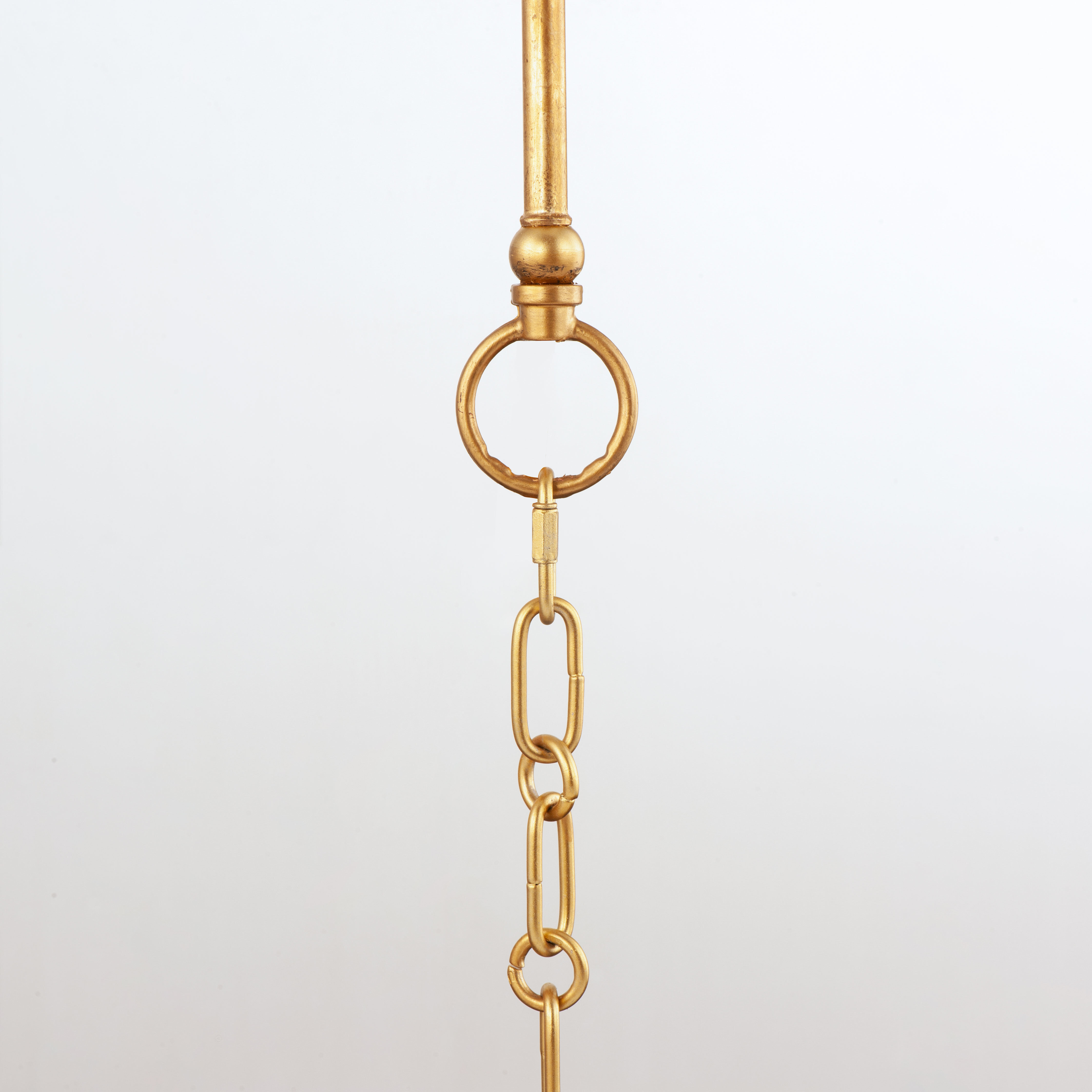 Plumette 6 Light 28 inch Gold Leaf Chandelier Ceiling Light