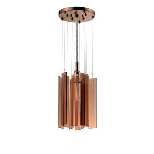 Chimes 1 Light 10 inch Polished Bronze Pendant Ceiling Light
