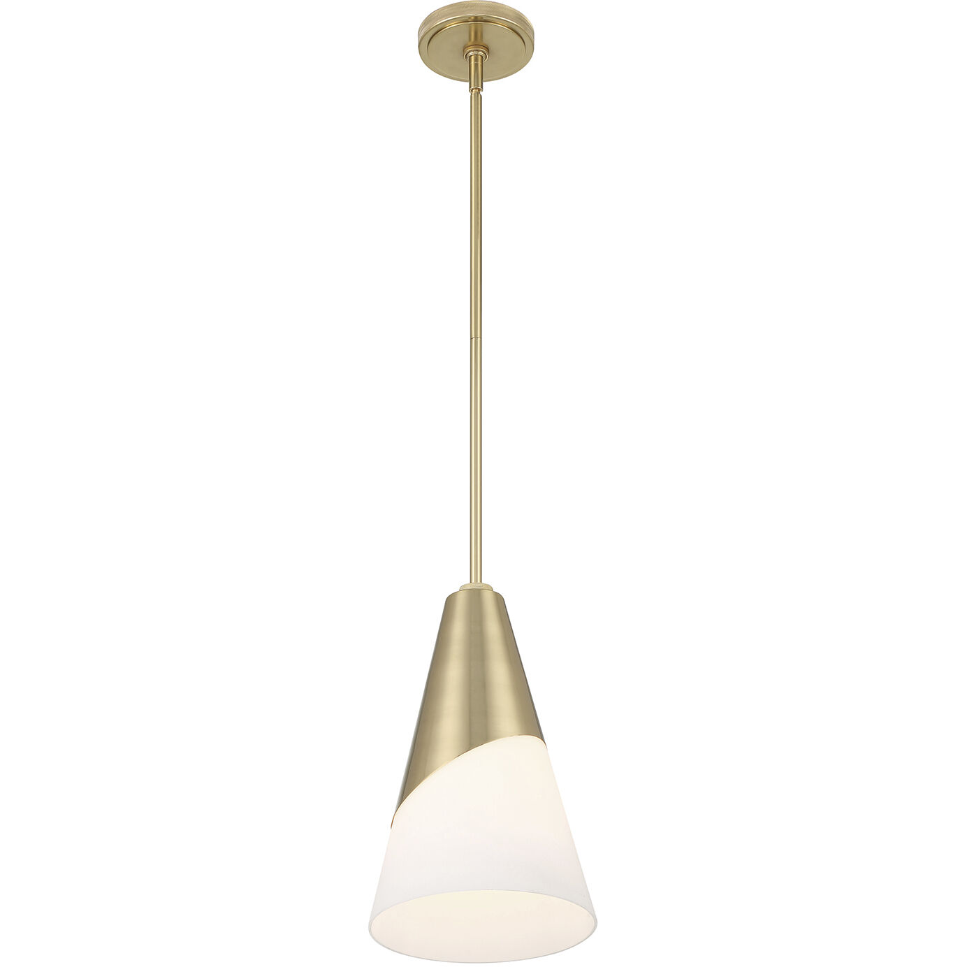 Tori 1 Light 9 inch Vibrant Gold Mini Pendant Ceiling Light