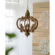 6-Light 6 Light 18 inch Natural Chandelier Ceiling Light