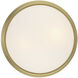 Baumann LED 12.5 inch Vintage Brass Flush Mount Ceiling Light