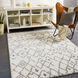 Aliyah Shag 36 X 24 inch Gray Rug in 2 x 3, Rectangle
