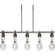 Apothecary 5 Light 40.5 inch White Pendant Ceiling Light