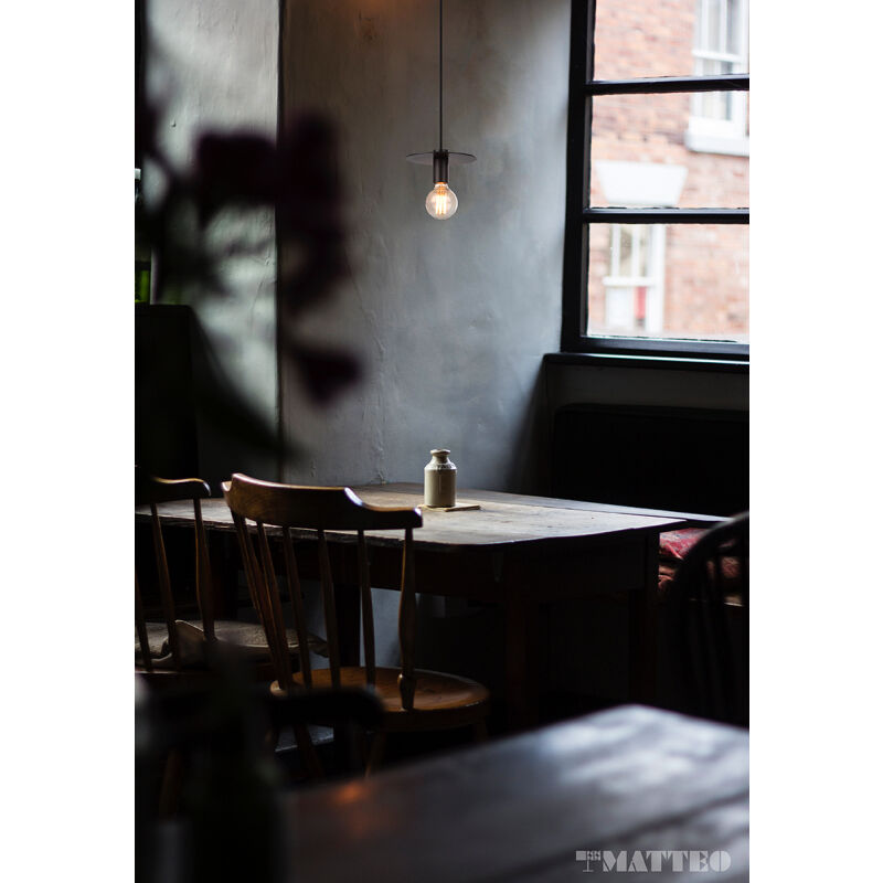 Kasa 1 Light 7.13 inch Black Pendant Ceiling Light