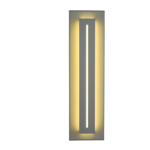 Avenue Outdoor LED 18 inch Silver Outdoor Wall Mount