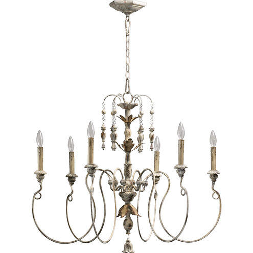 Salento 6 Light 32 inch Persian White Chandelier Ceiling Light