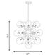 Matisse 16 Light 22 inch Warm Brass Chandelier Ceiling Light