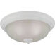 Huntington 3 Light 15 inch White Flush Mount Ceiling Light