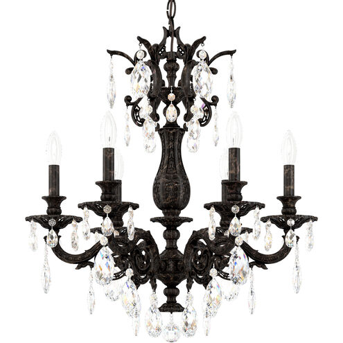 Milano 6 Light Heirloom Bronze Chandelier Ceiling Light in Radiance