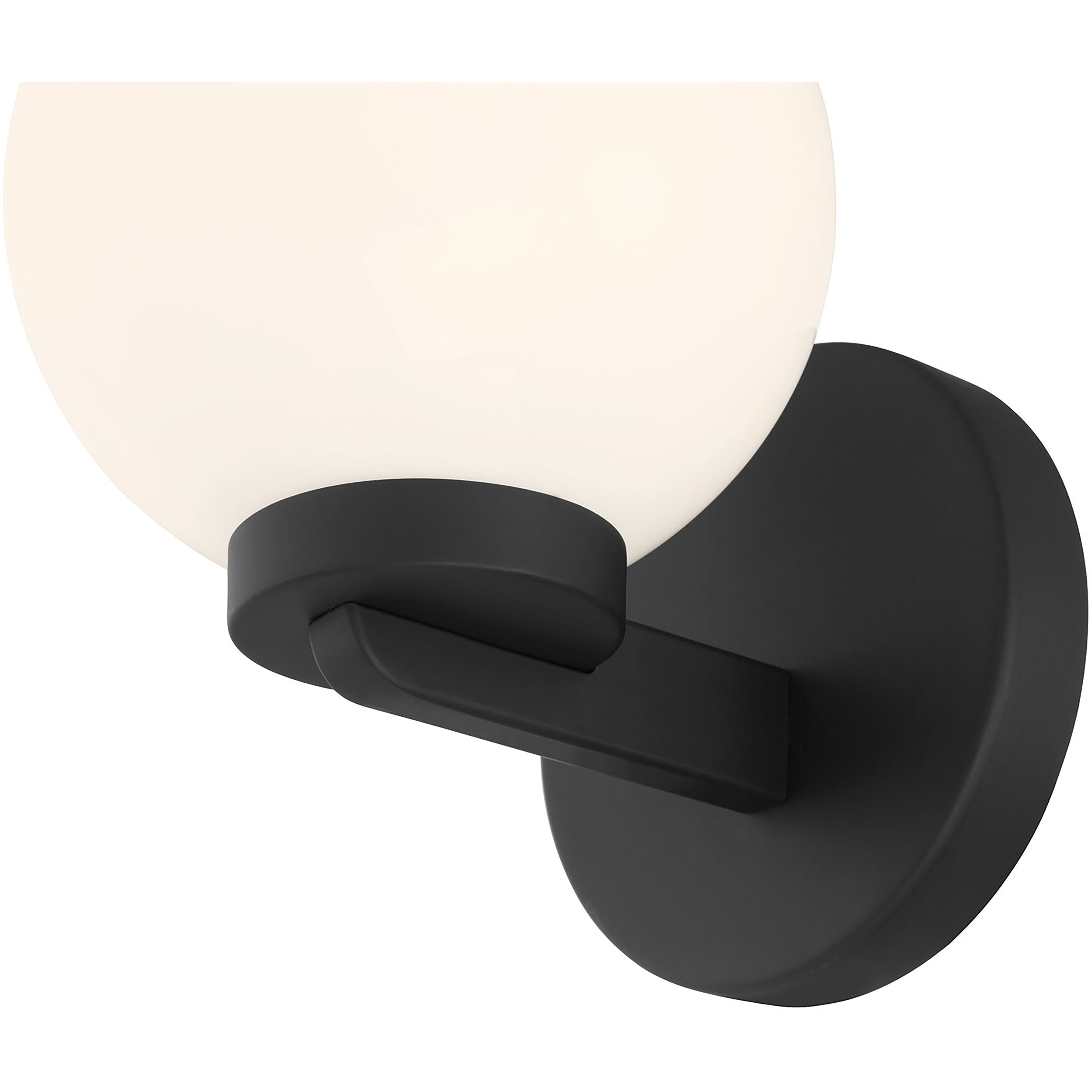 Ardeva 1 Light 6 inch Matte Black Wall Sconce Wall Light