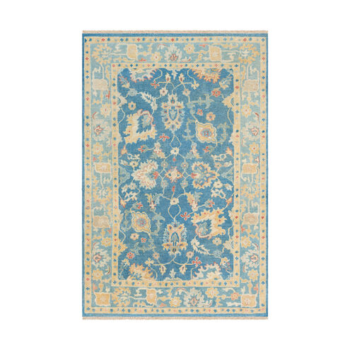 Cheshire 102 X 66 inch Blue and Neutral Area Rug, Wool