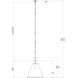 Pierrepont 1 Light 22 inch Painted Gesso White Pendant Ceiling Light, Large