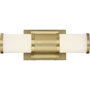 Caper LED 13 inch Brushed Brass Vanity Light Wall Light