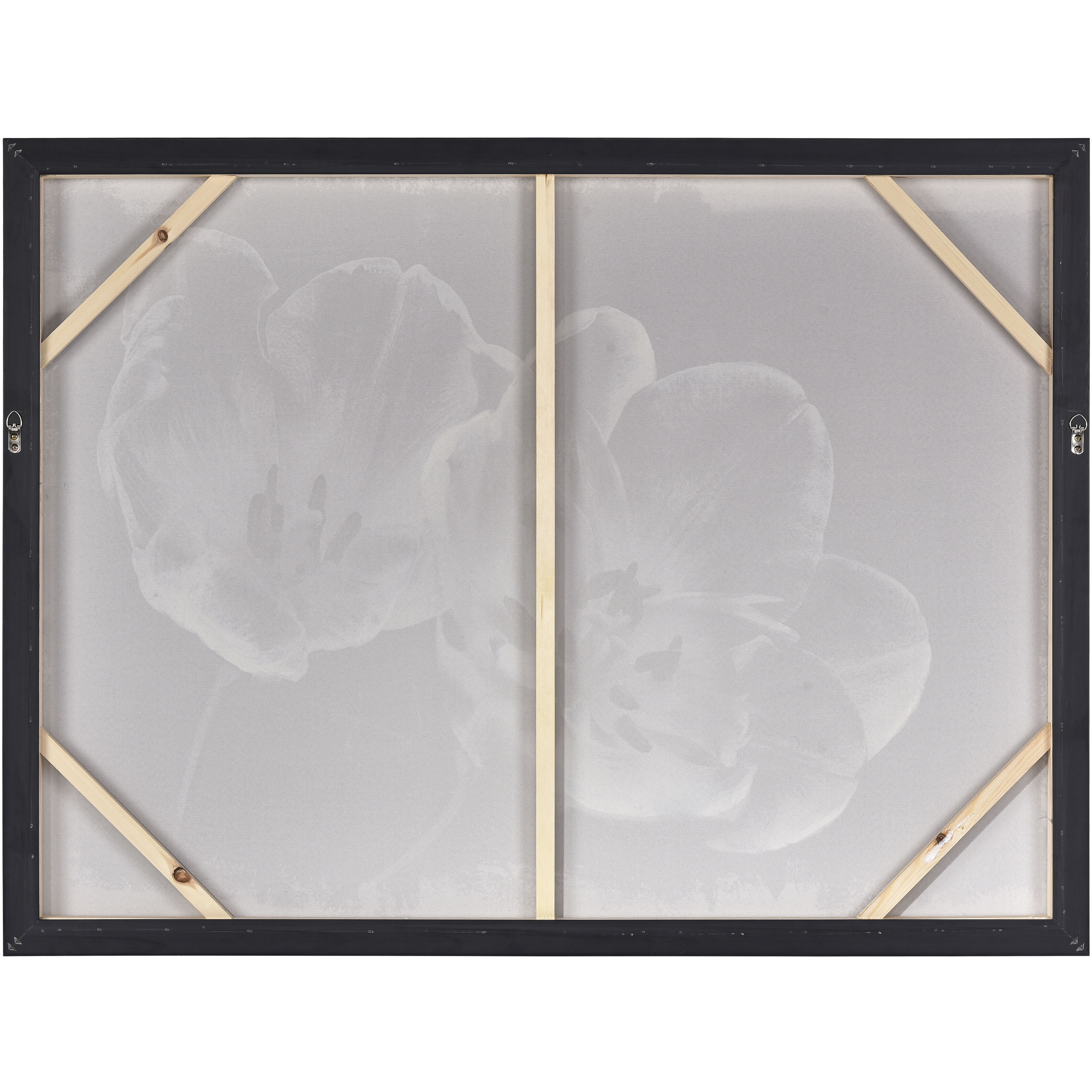 Meru Navy with White and Black Framed Wall Art