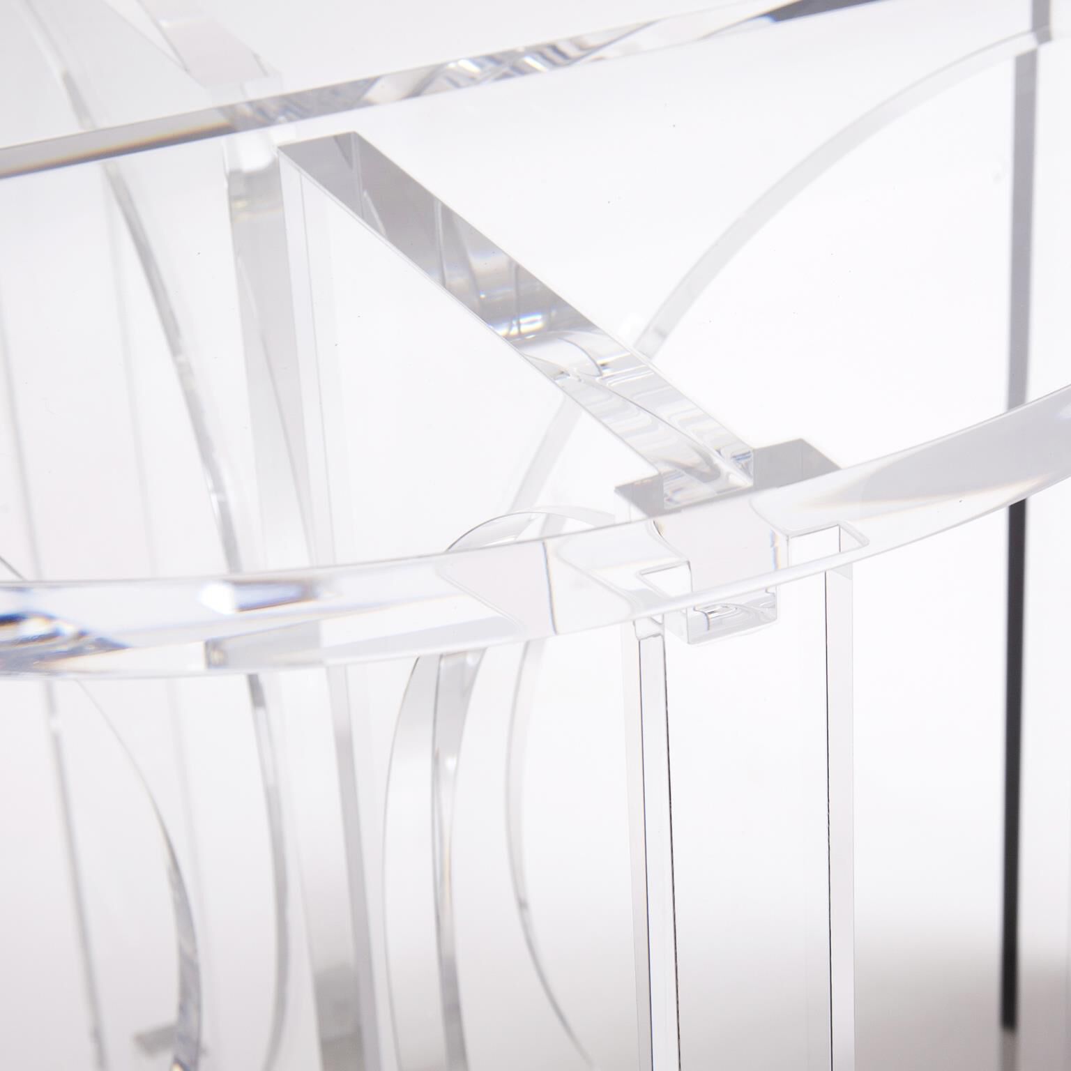 Kalare 20 X 20 inch Clear Side Table