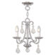 Daphne 3 Light 14 inch Polished Chrome Mini Chandelier Ceiling Light