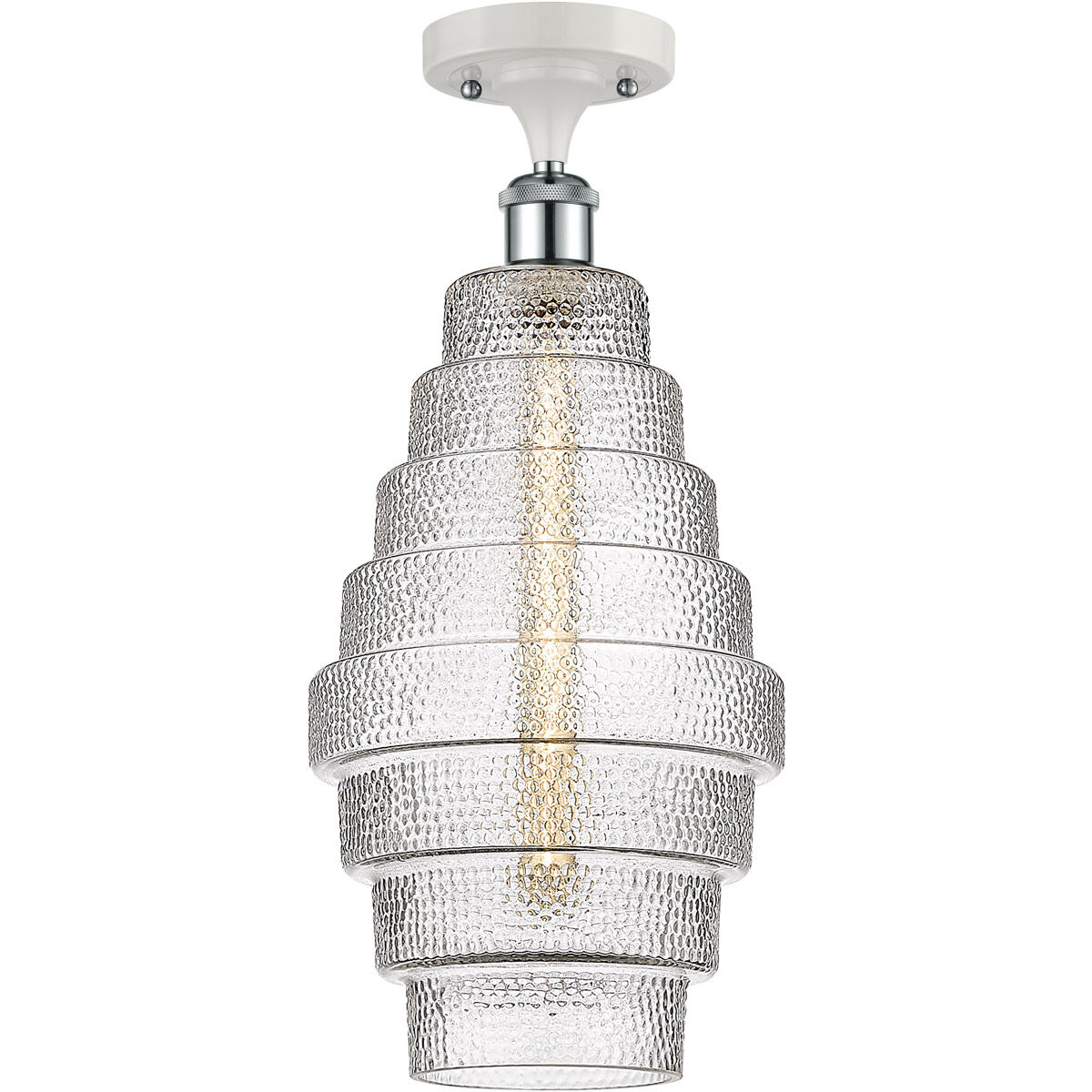 Ballston Cascade 1 Light 8.25 inch Semi-Flush Mount