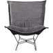 Pana 40 inch Charcoal Puff Rocker Ottoman