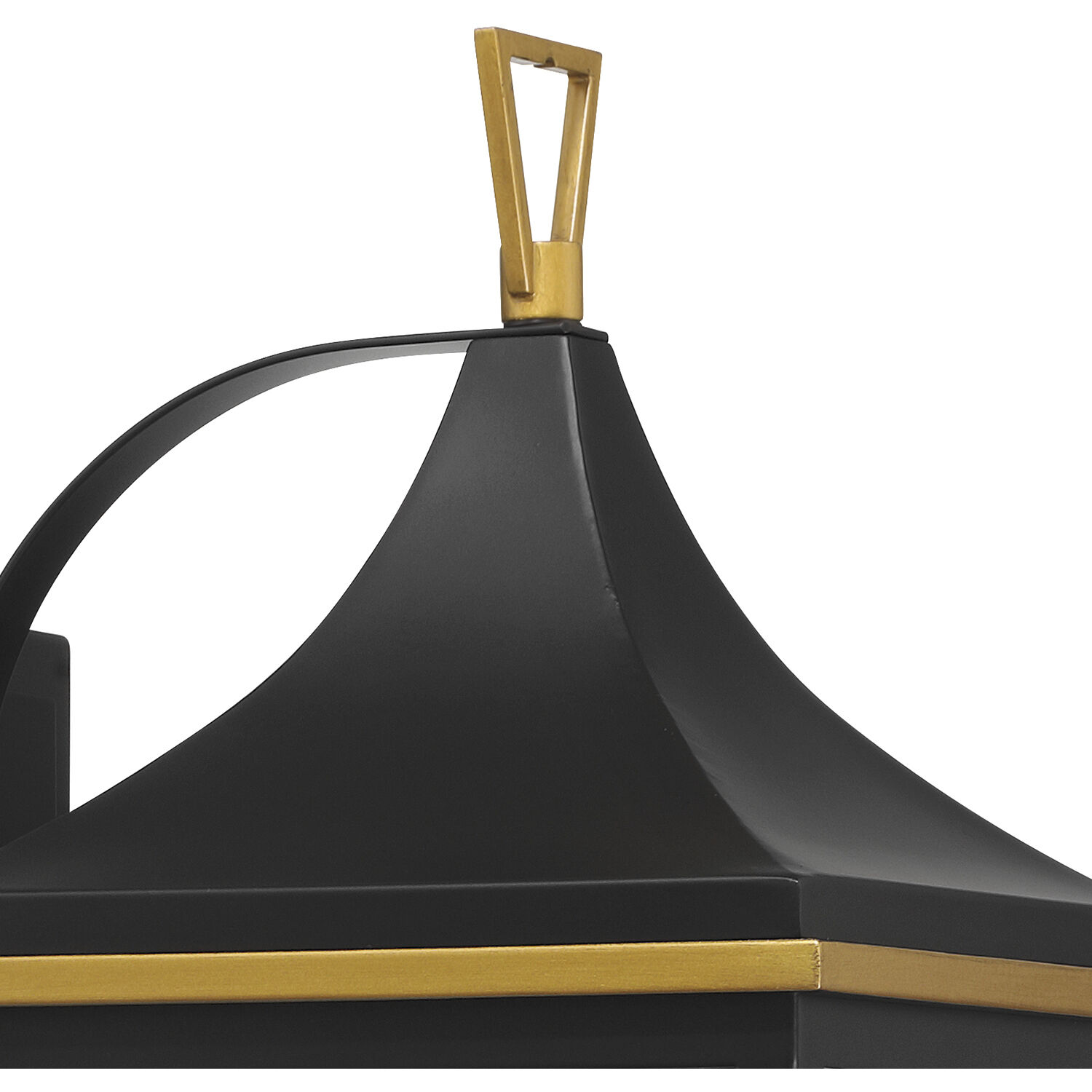 Simpson Wall Sconce Wall Light in Matte Black and Textured Gold