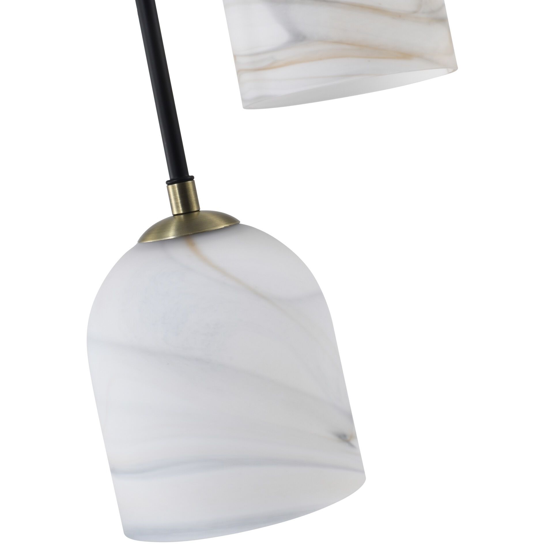 Crema 8 Light 18.5 inch Black and Brushed Brass Chandelier Ceiling Light