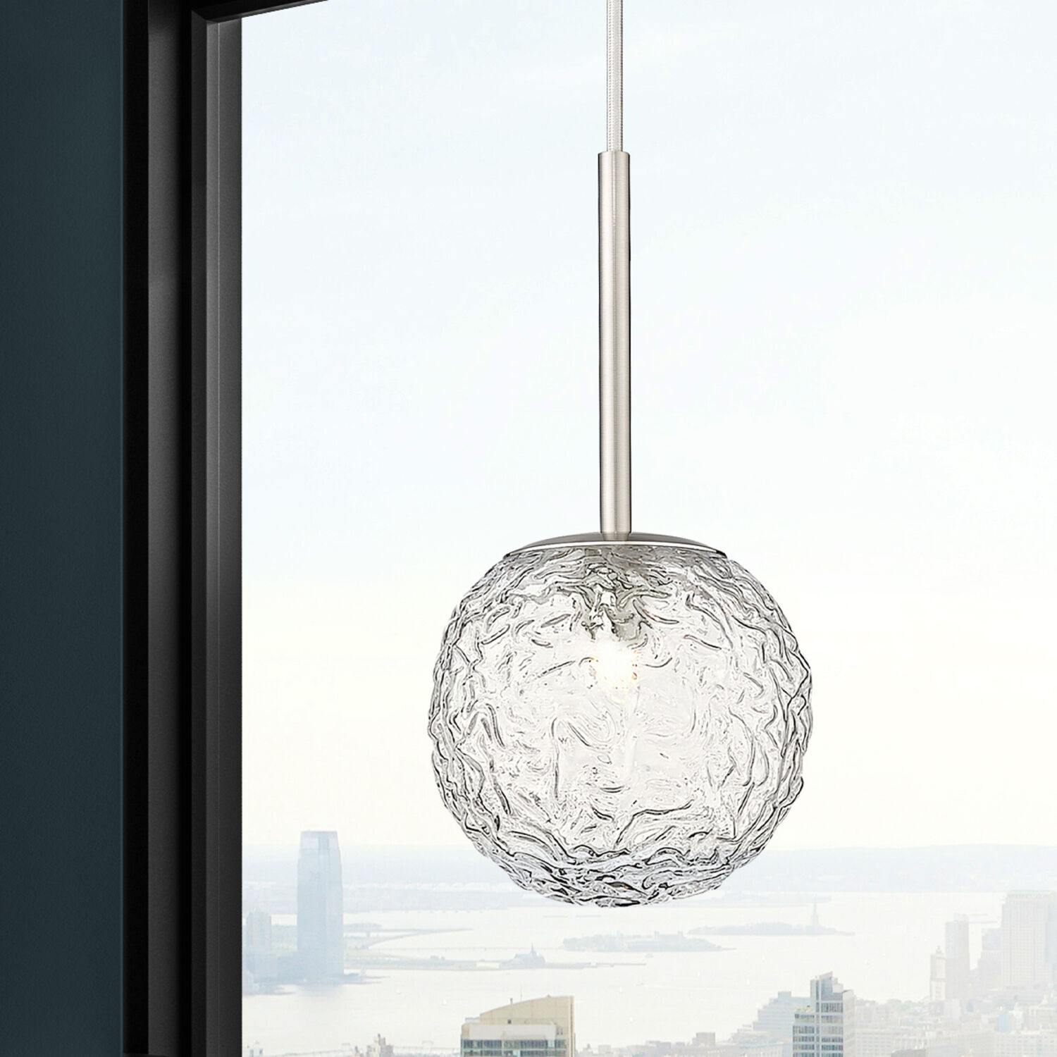 Barrington 1 Light 6 inch Satin Nickel Mini Pendant Ceiling Light