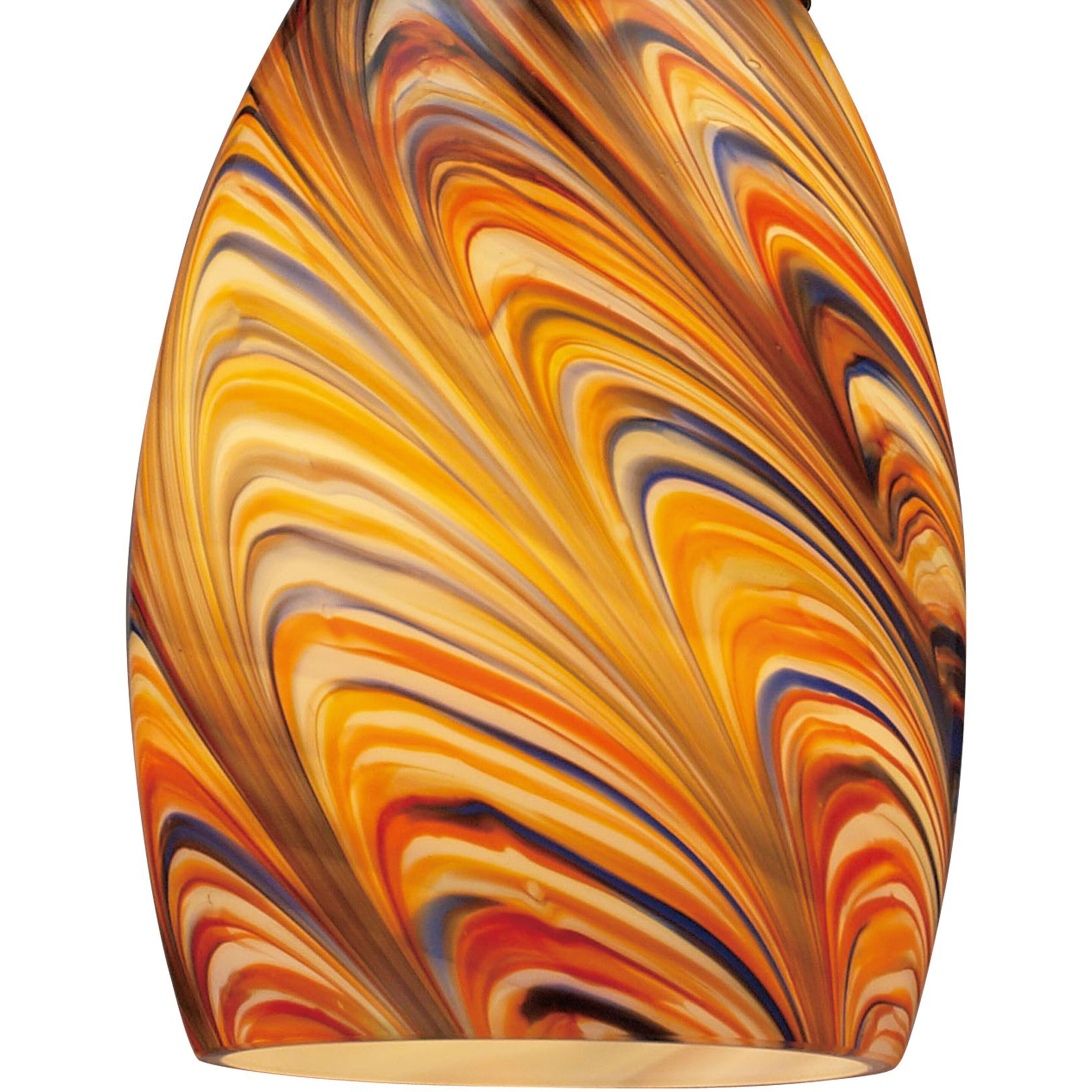 Vortex 1 Light 4 inch Ochre with Satin Nickel Mini Pendant Ceiling Light