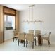 Julep LED 64 inch Brushed Gold Linear Chandelier Ceiling Light