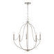 Madison 5 Light 25 inch Brushed Nickel Chandelier Ceiling Light