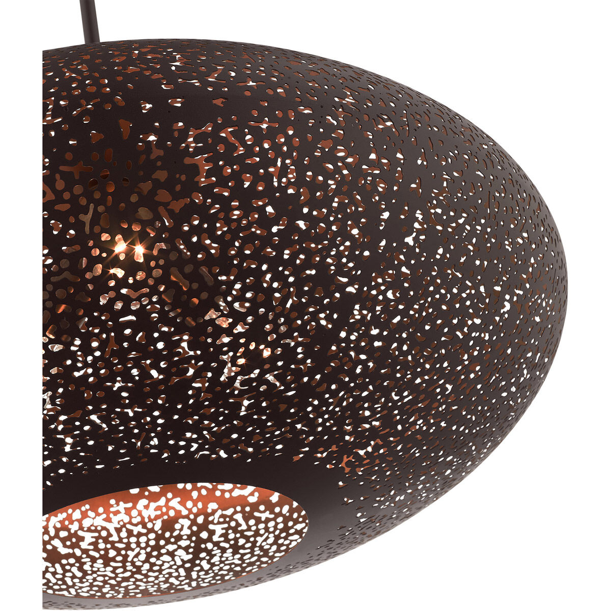 Charlton 3 Light 24 inch Bronze with Antique Brass Accents Pendant Ceiling Light