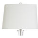 Lily 30 inch 100.00 watt Clear and White Table Lamp Portable Light