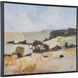 Desert Moment Cool Powder Blue with Sand and Sage Green Tones Framed Landscape Art